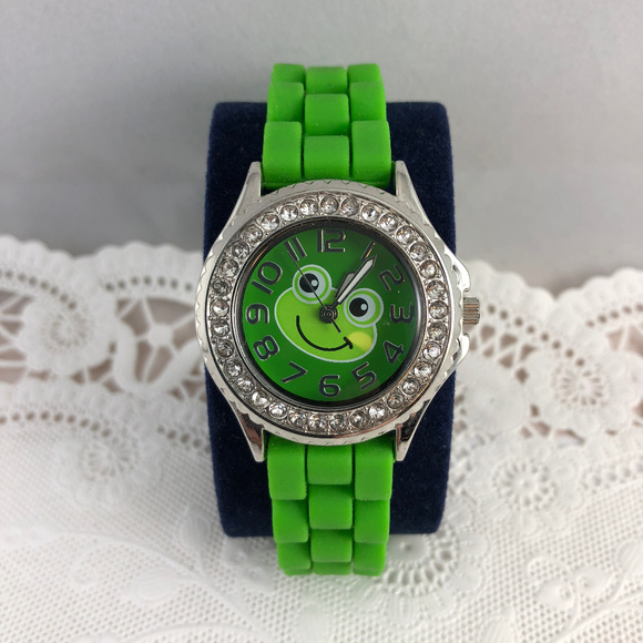 Frogs can Like Diamonds Silicone Band & Crystals - Picture 2 of 3